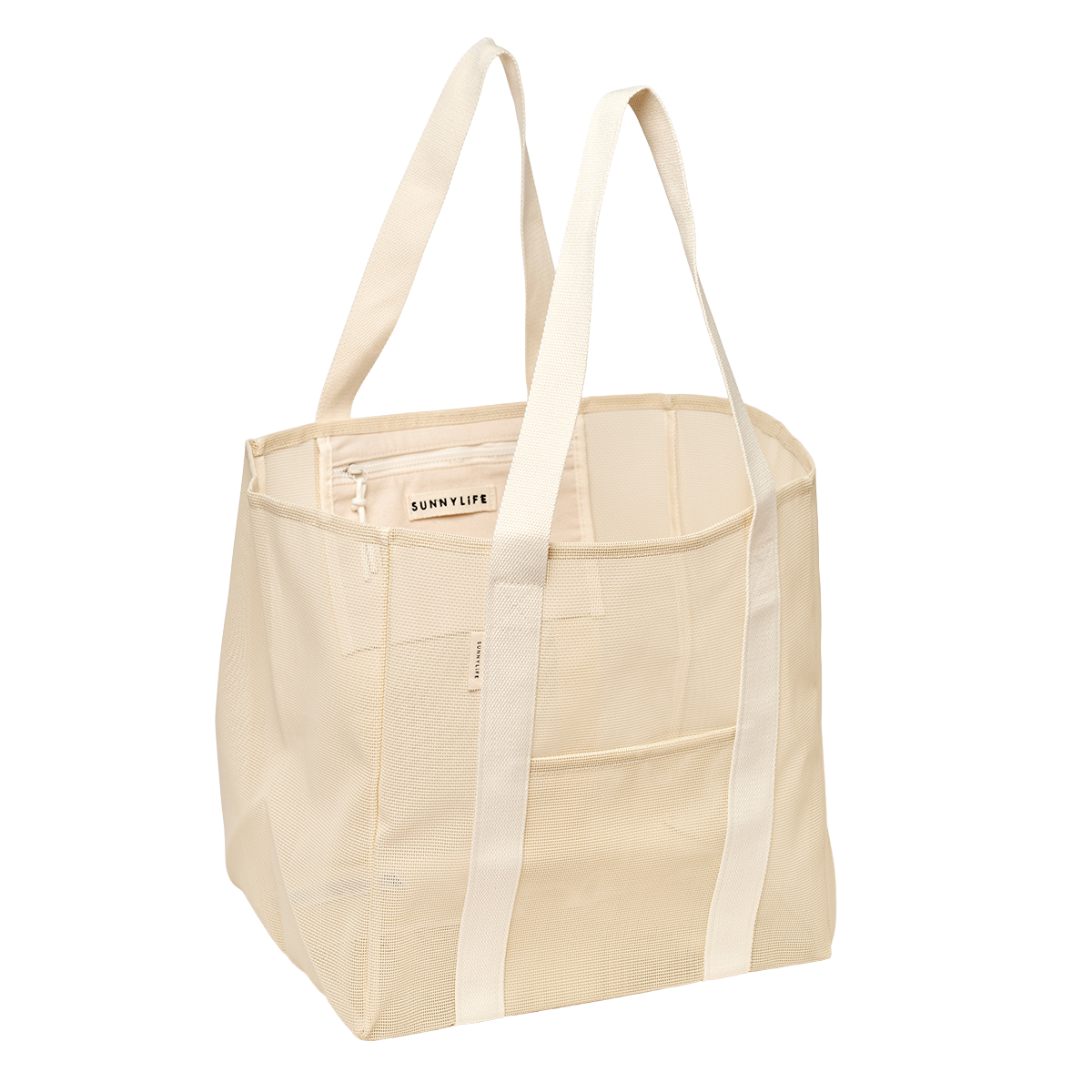 Black Mesh Beach Bag