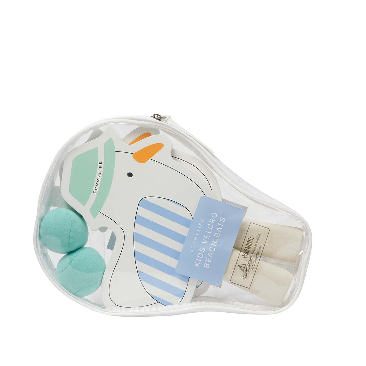 Light Gray Kids Velcro Beach Bats