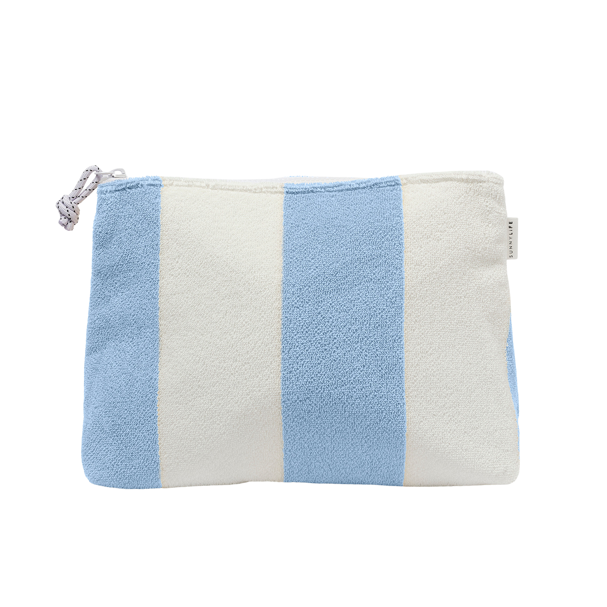 Light Gray Terry Beach Pouch