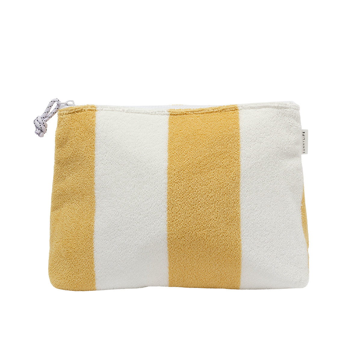Light Gray Terry Beach Pouch