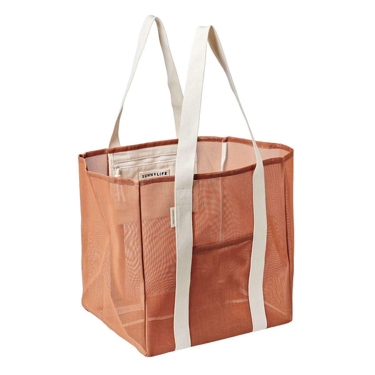 Black Mesh Beach Bag