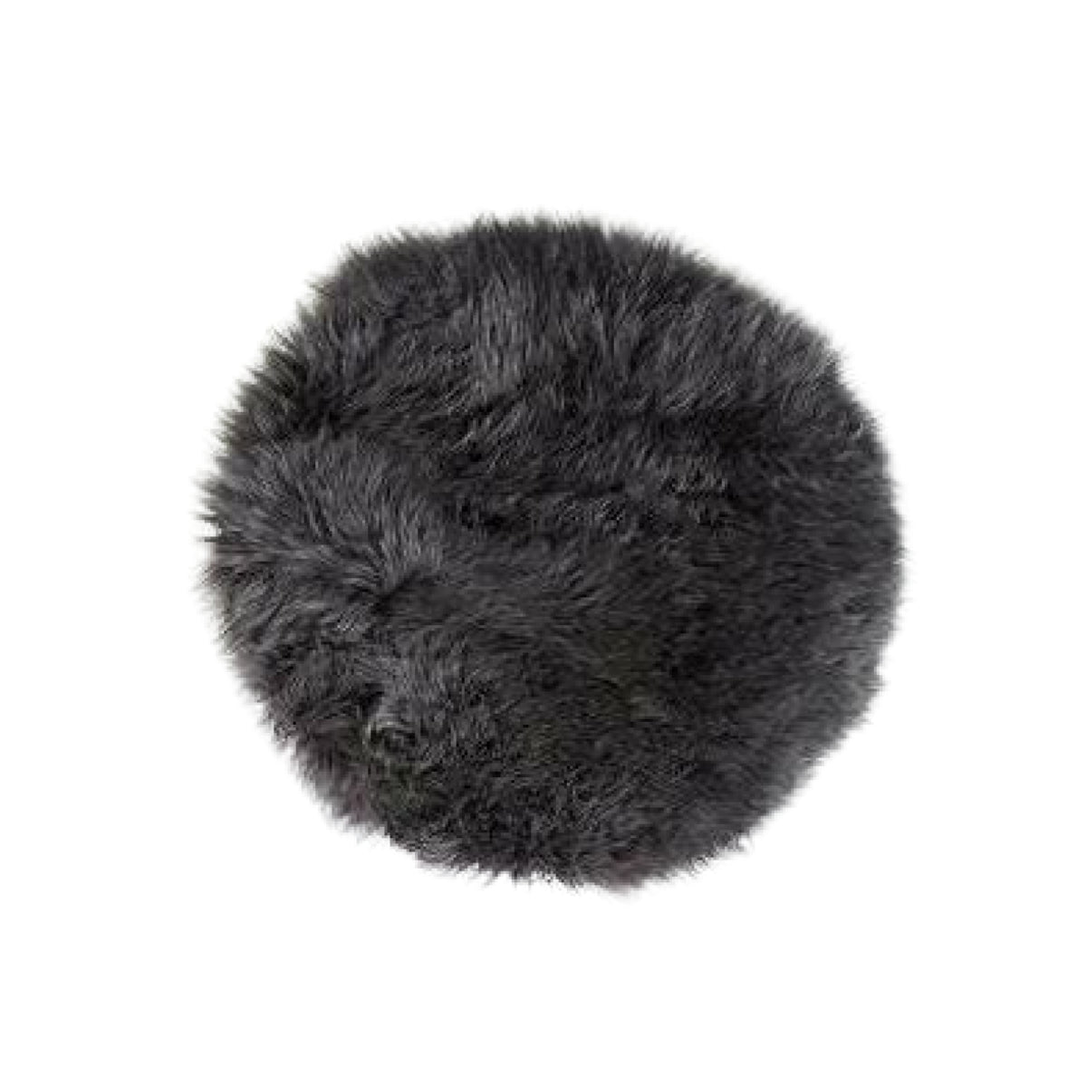 Dark Slate Gray Fibre Seat Plate by Auskin Long Wool Sheepskin