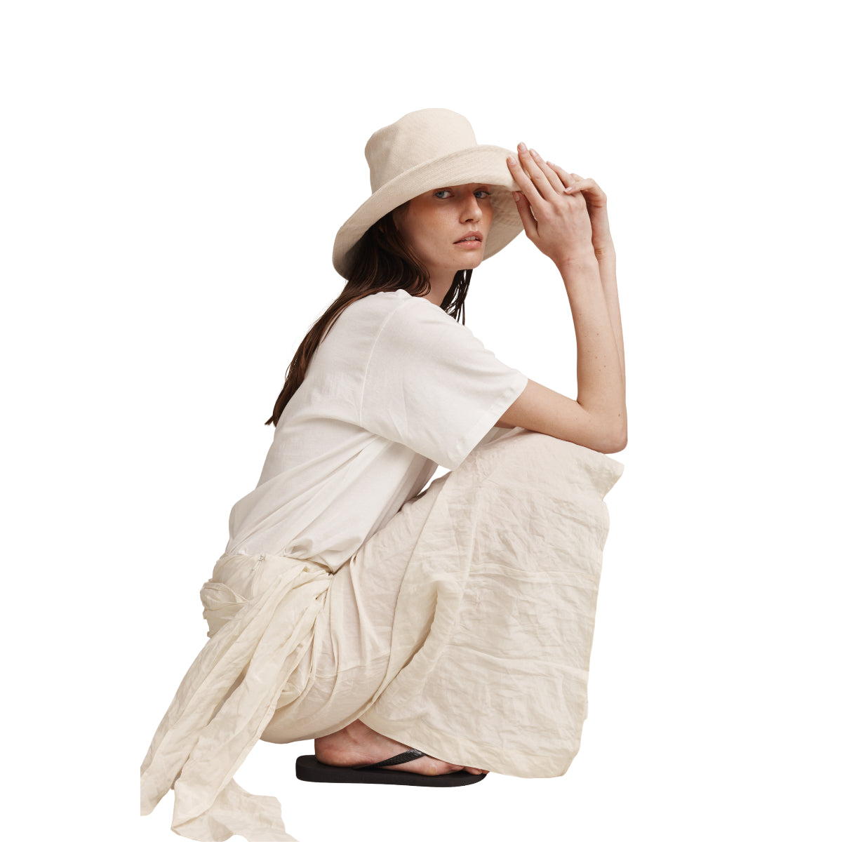 White Smoke Nonna Hat