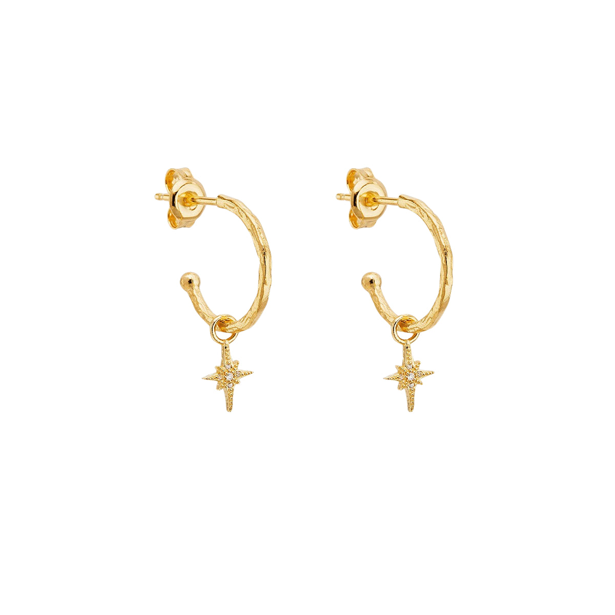 White Smoke Starlight Hoops