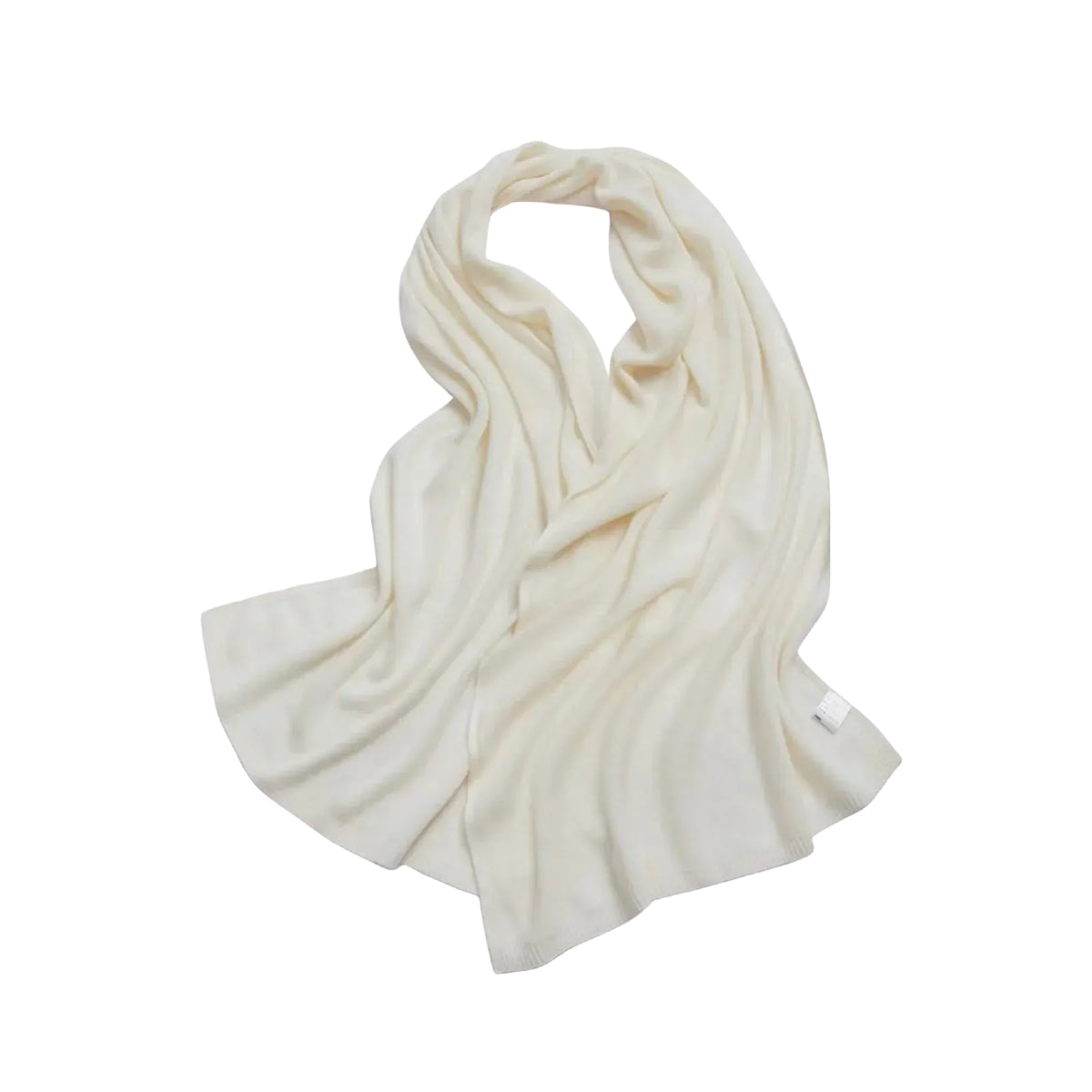 White Smoke Cashmere Fine Knit Travel Wrap