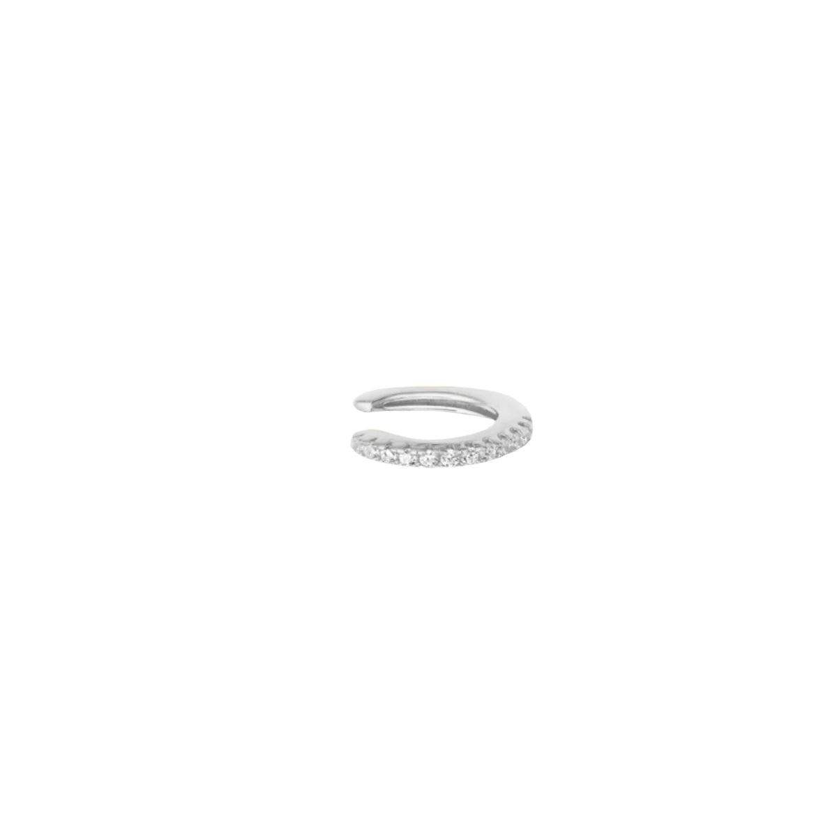 White Smoke Mini Rock Ear Cuff