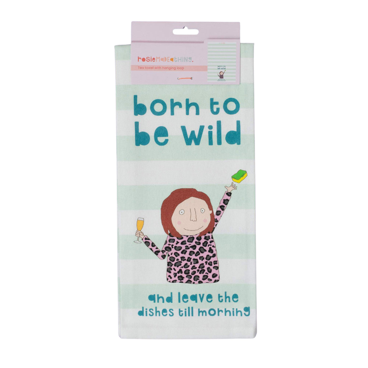 Light Gray Rosie Tea Towel