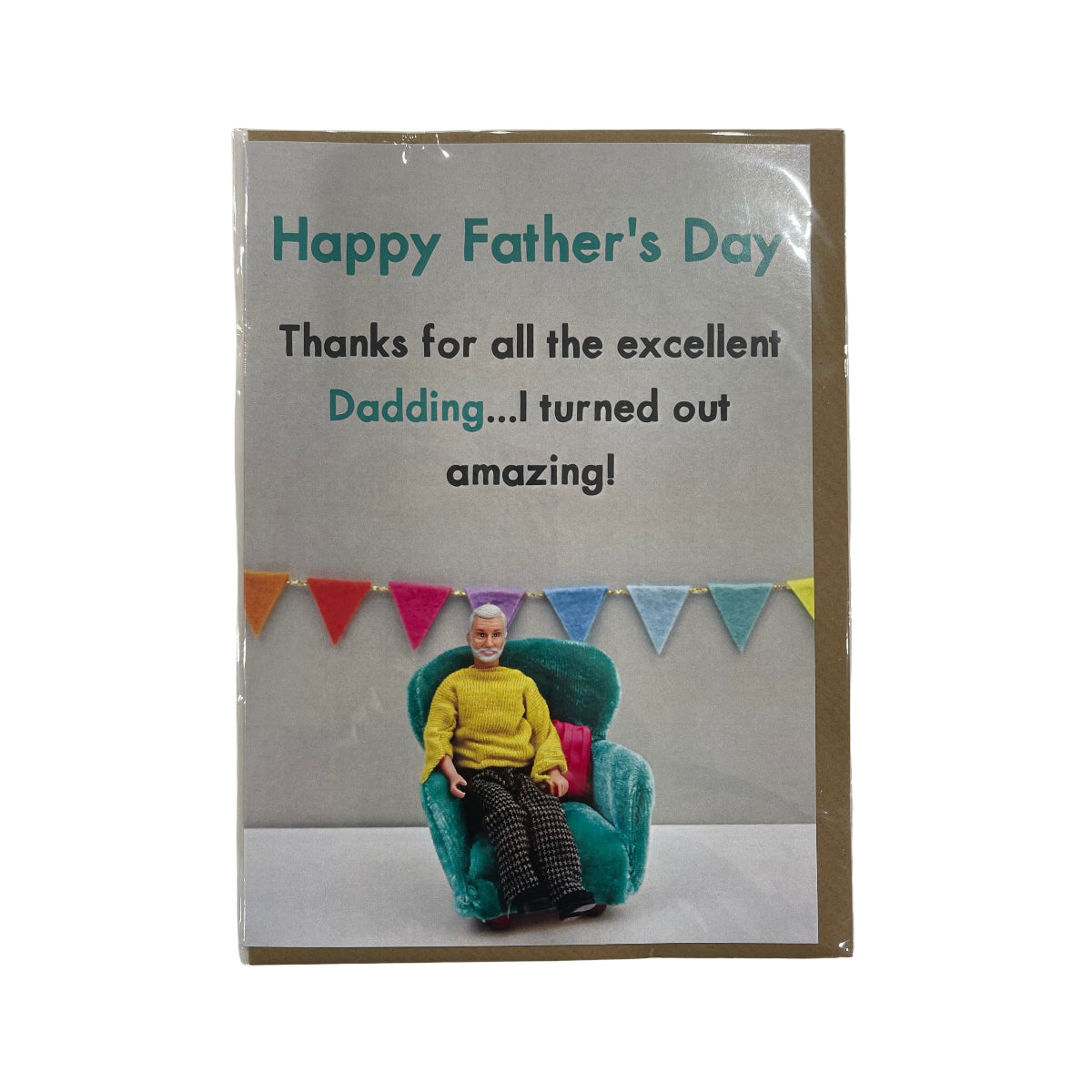 Dark Gray Excellent Dadding - Father's Day Card