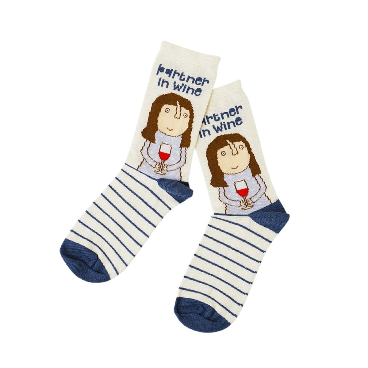 White Smoke Rosie Made A Thing Socks