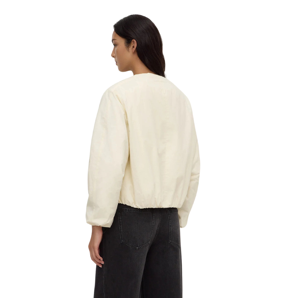 White Smoke Zoie Padded Bomber Jacket