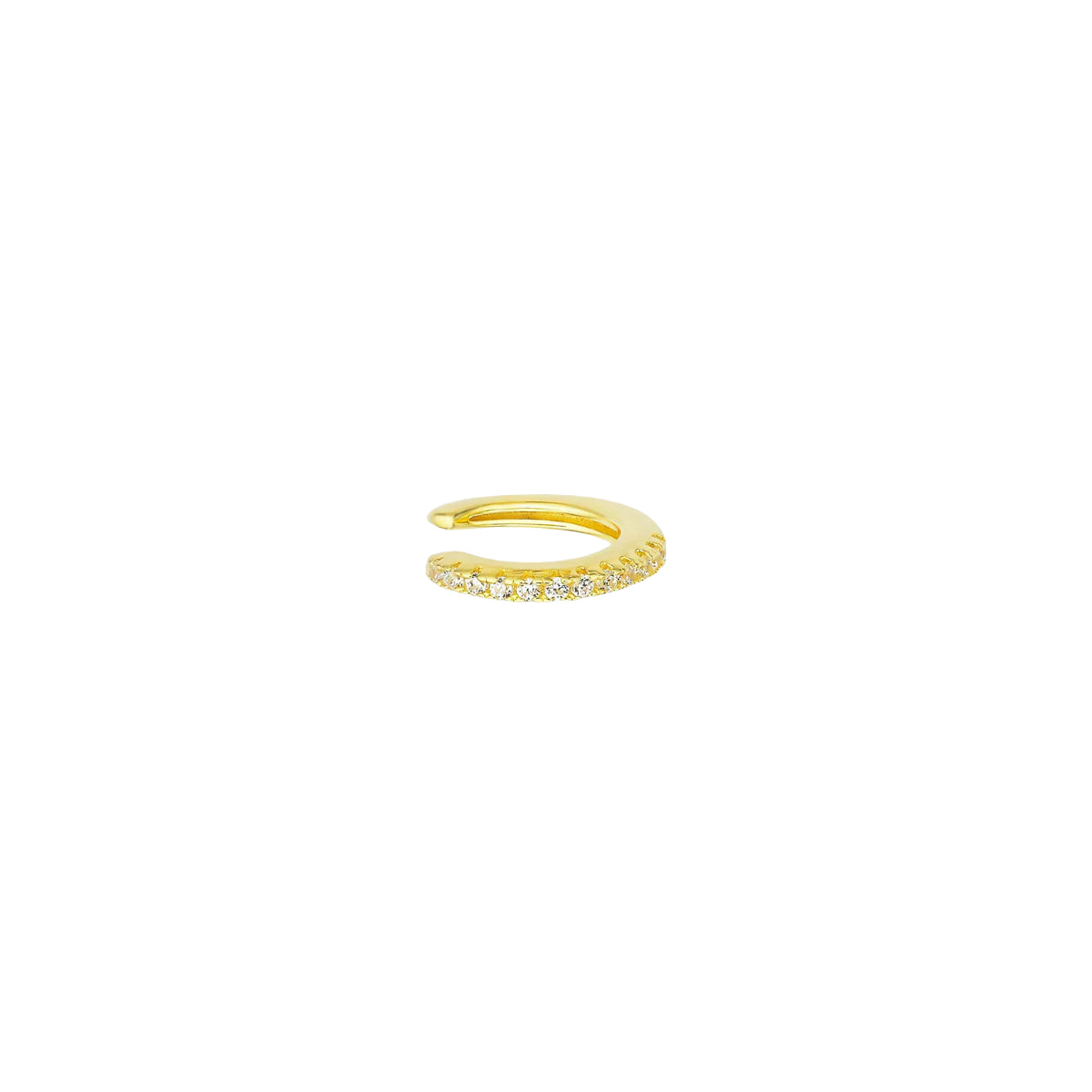 White Smoke Mini Rock Ear Cuff