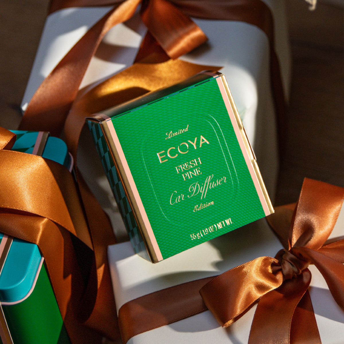 Black Ecoya Christmas 2026 Car Diffuser Gift Set