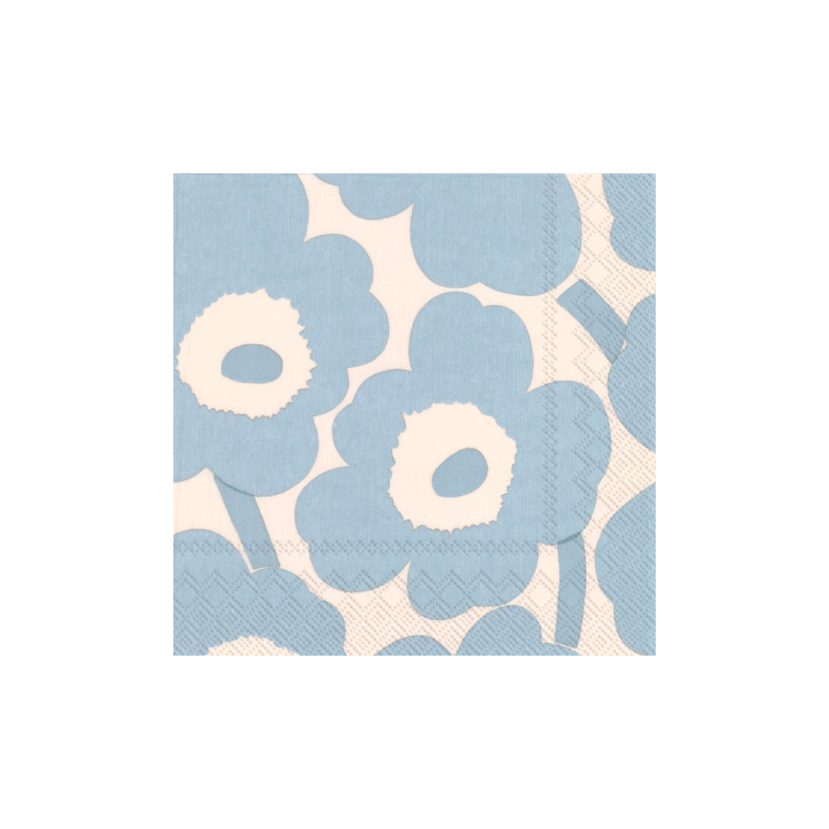 Light Steel Blue Marimekko Unikko Cocktail Napkin