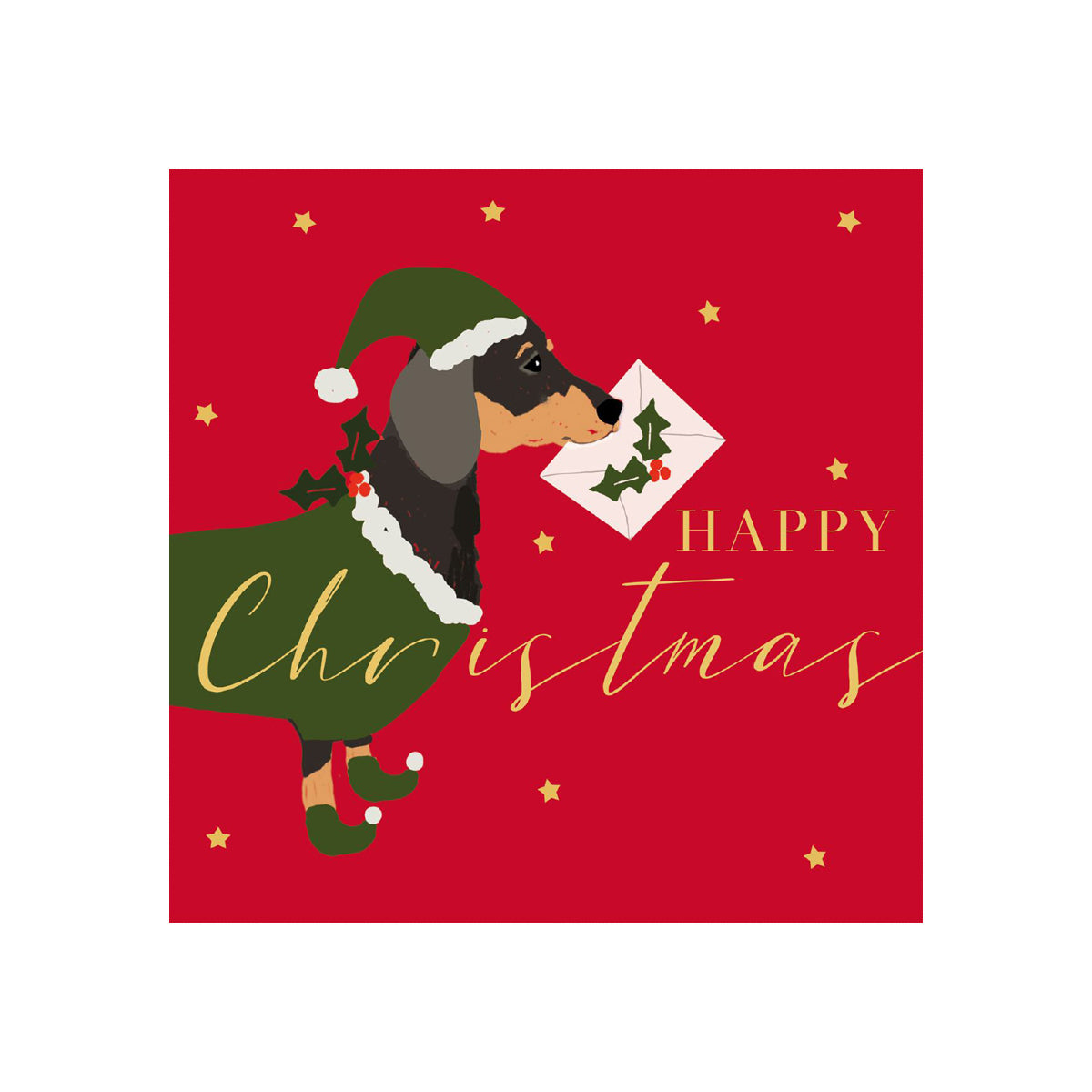 Firebrick Xmas Dog Napkin