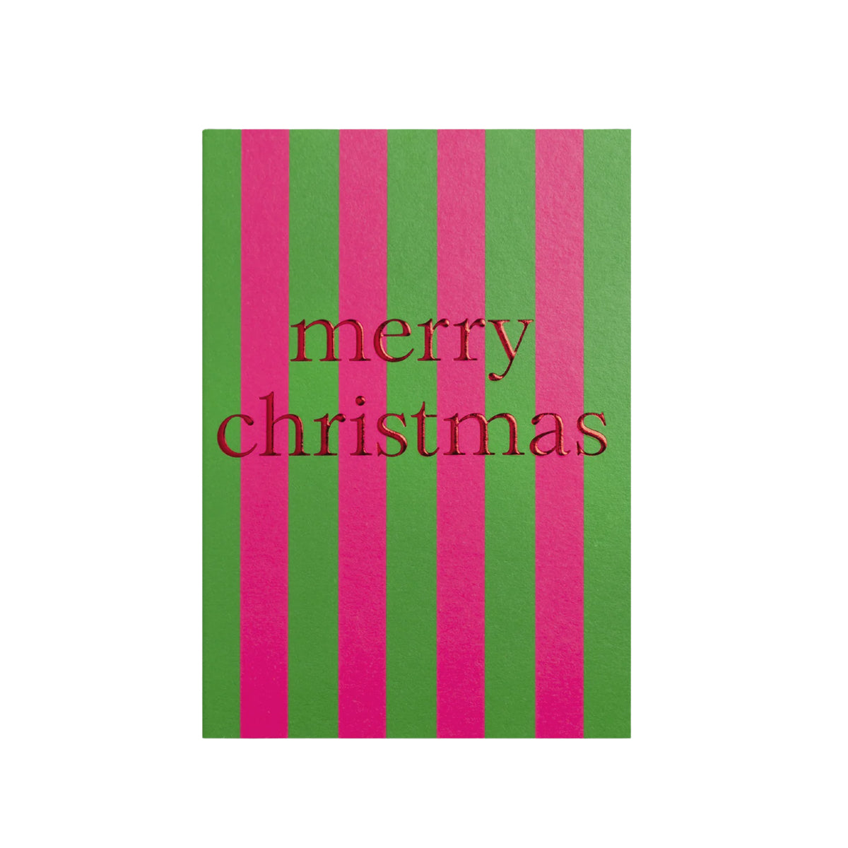 Olive Drab Merry Christmas Card