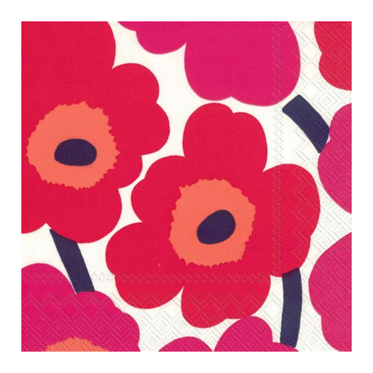Maroon Marimekko Unikko Luncheon