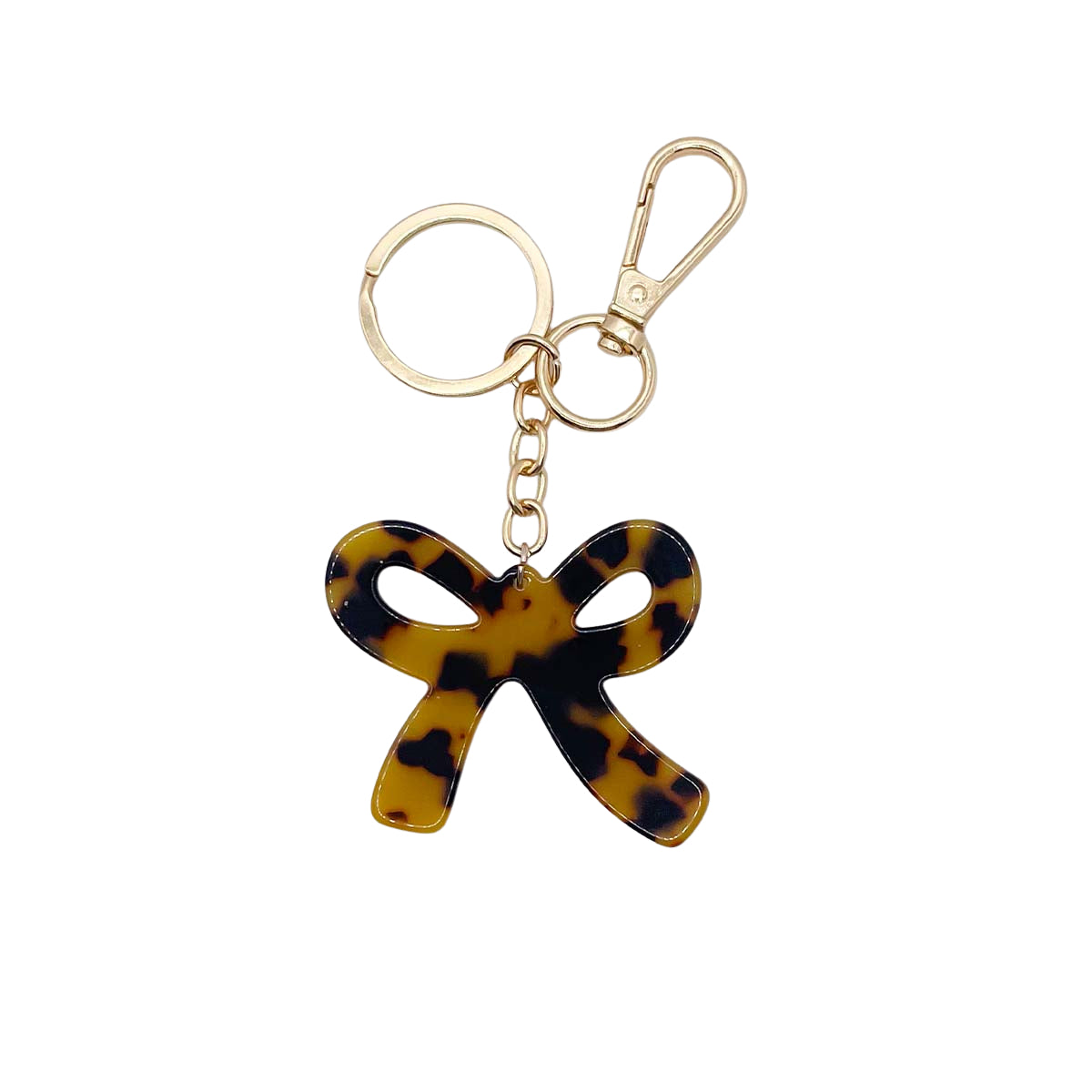 White Smoke Bow Beauty Key Chain