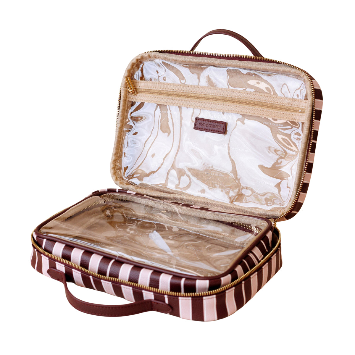 White Smoke Fox & Fallow Cosmetic Bag
