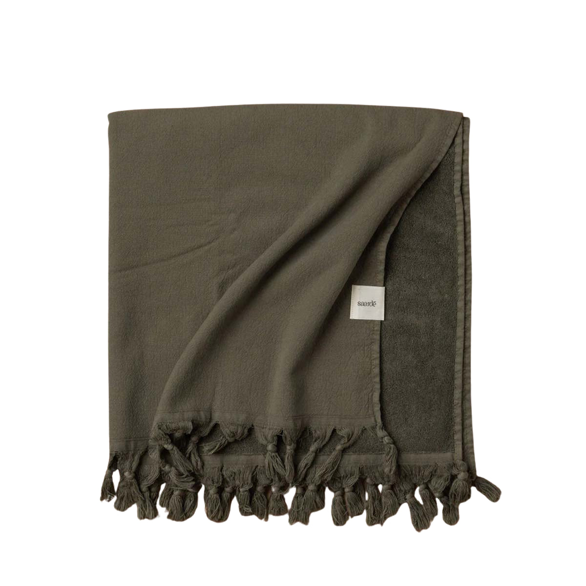 Dark Olive Green Vintage Wash Towel Collection - Towel