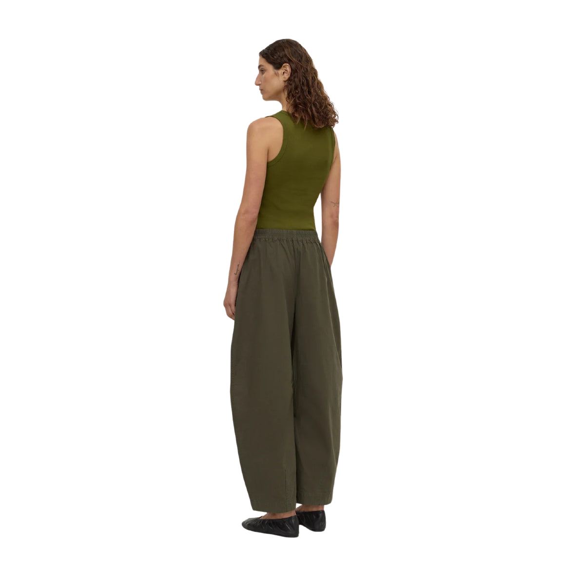 White Smoke Lola Barrel Pant
