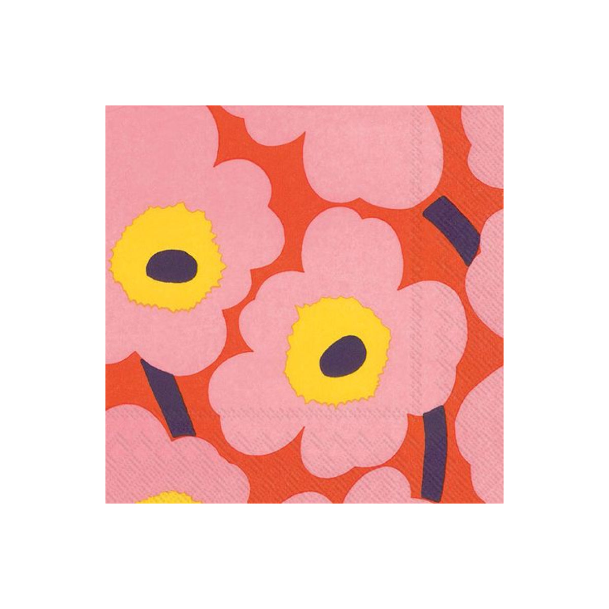 Light Pink Marimekko Unikko Cocktail Napkin