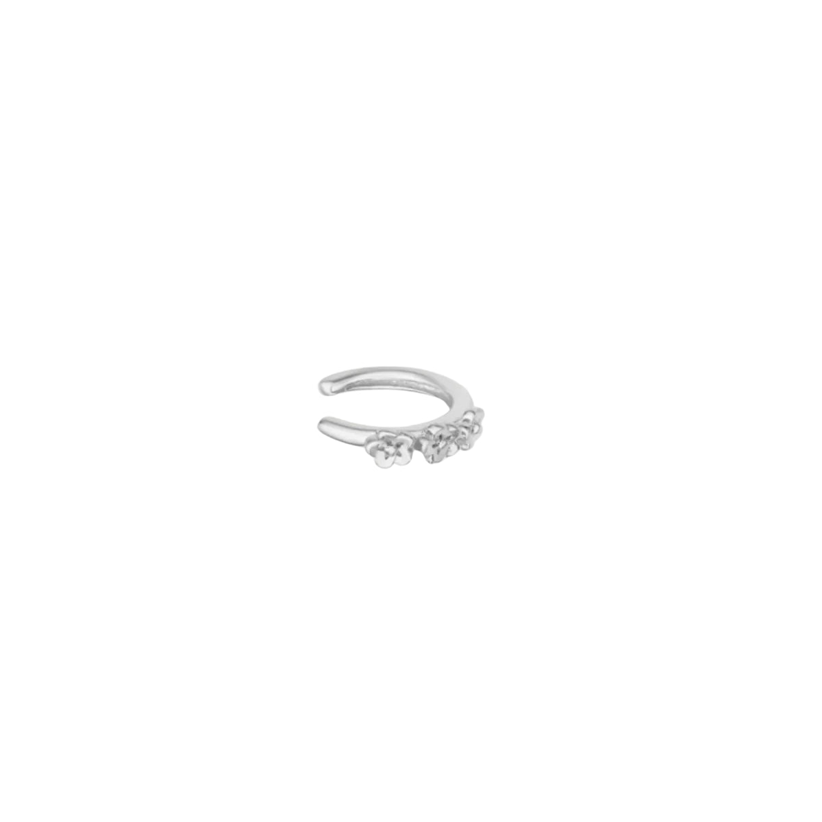 White Smoke Daisy Chain Ear Cuff