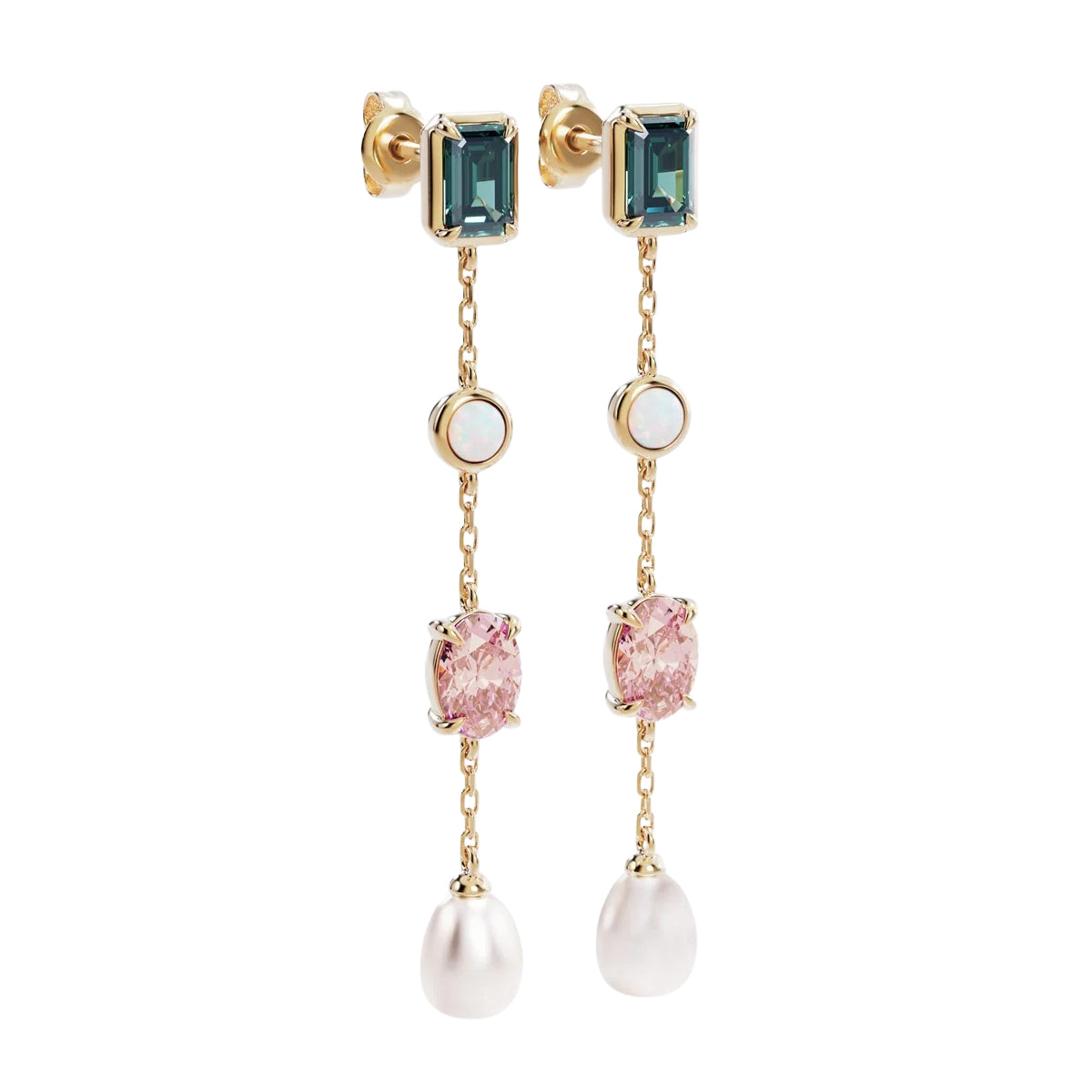 White Smoke You are Infinite Drop Chain Earring