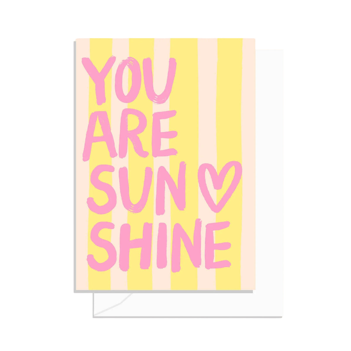 White Smoke Brushy You are Sunshine Card