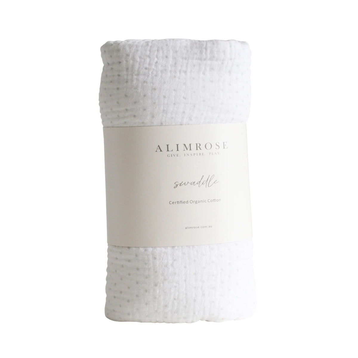 White Smoke Muslin Swaddle