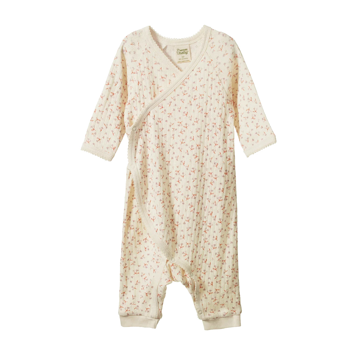 White Smoke Kimono Stretch & Grow Pointelle