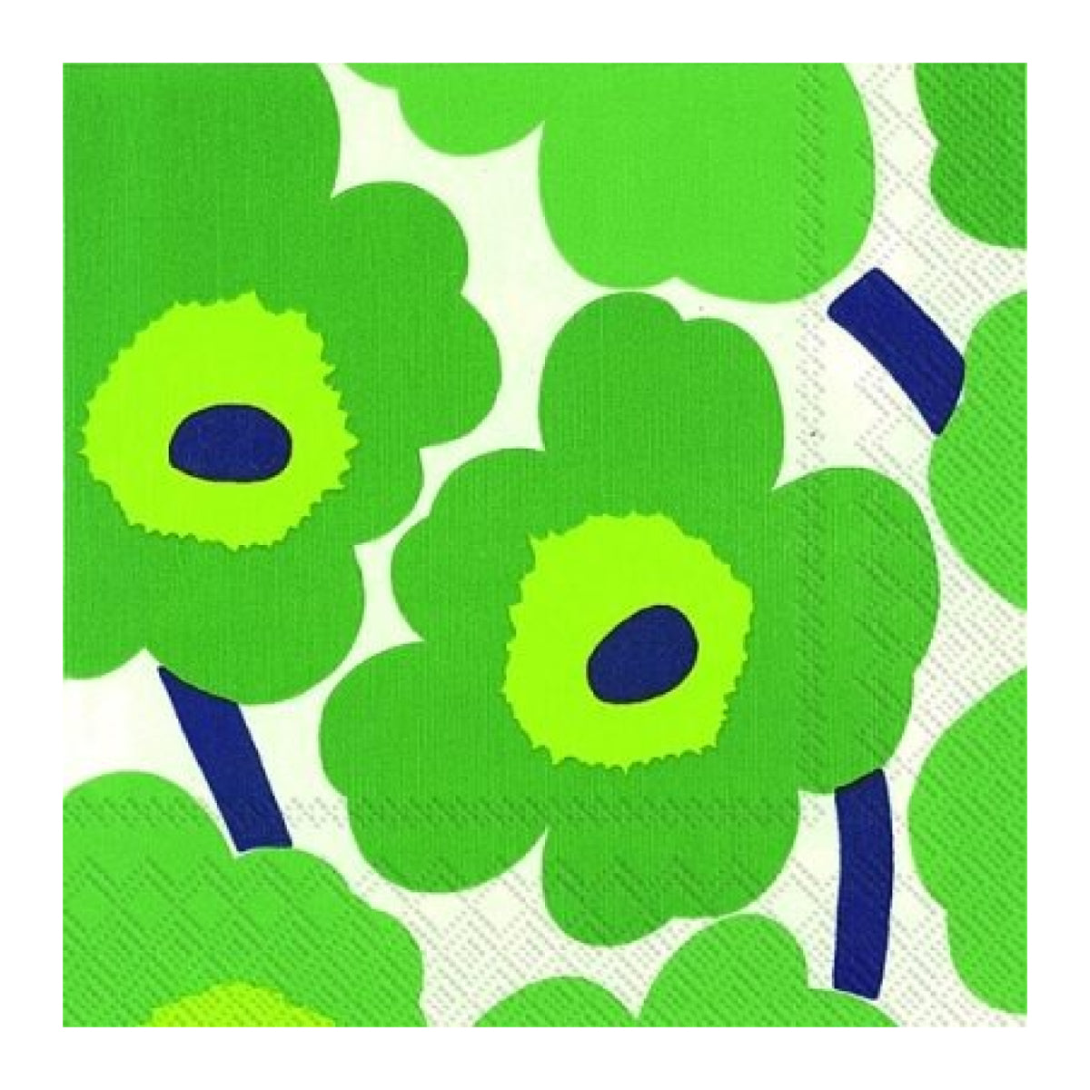 Lime Green Marimekko Unikko Luncheon