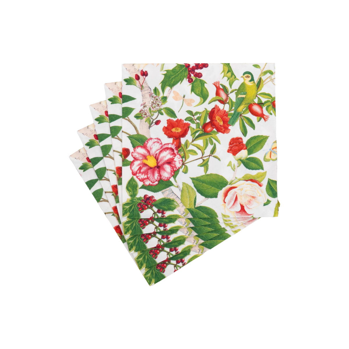 White Smoke Christmas Chinoiserie Napkin