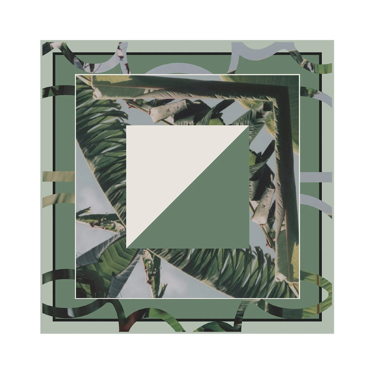 Dim Gray Oversized Square Scarf Silk
