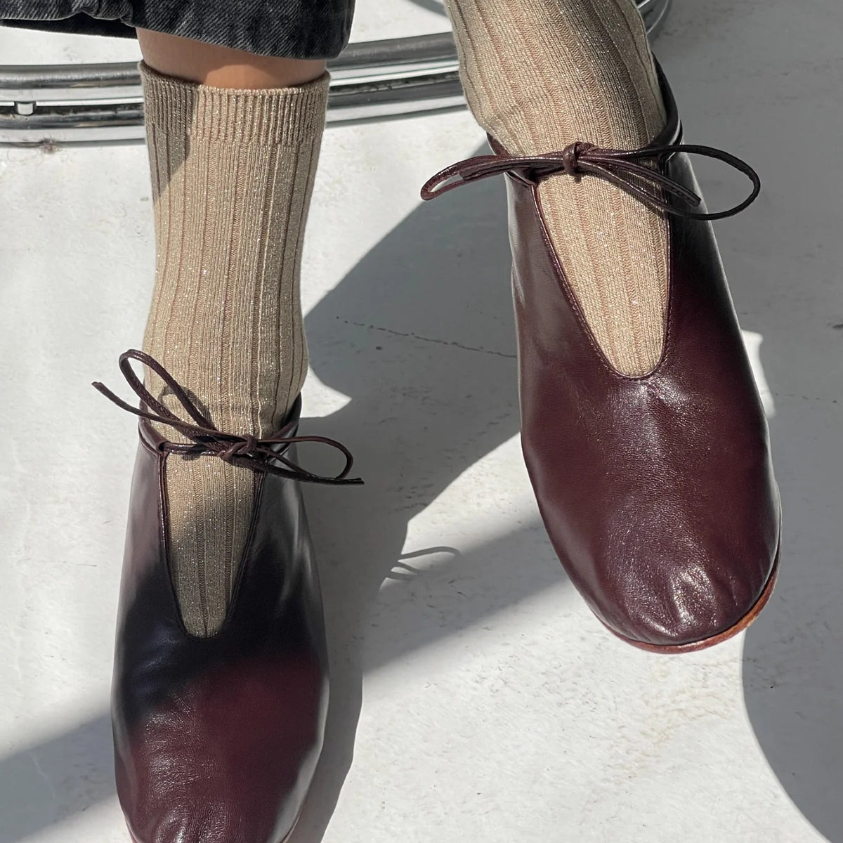 Dim Gray Le Bon Shoppe Her Socks Lurex
