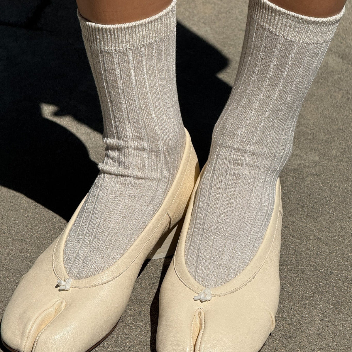 Black Le Bon Shoppe Her Socks Lurex