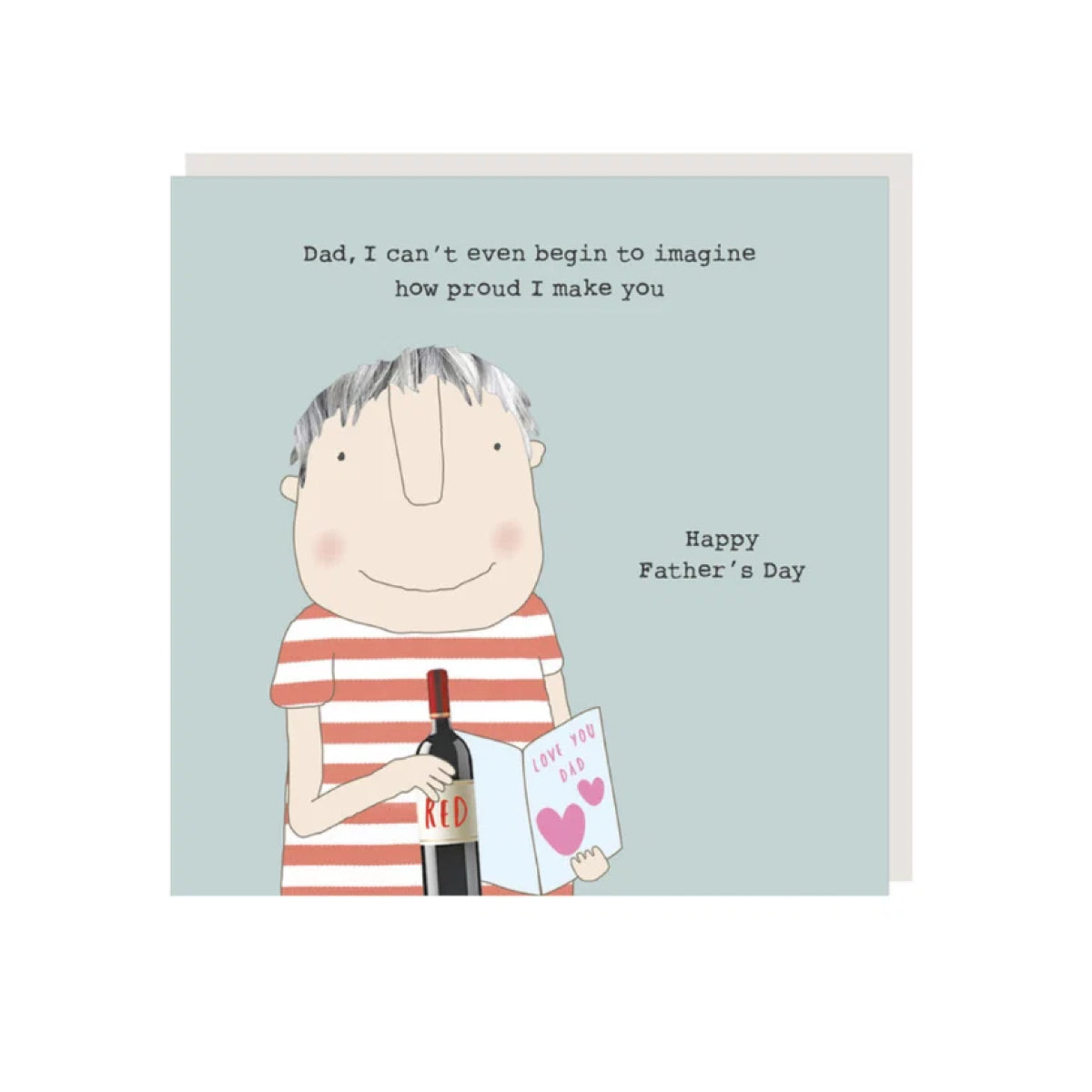 Light Gray Proud Dad - Father's Day Card