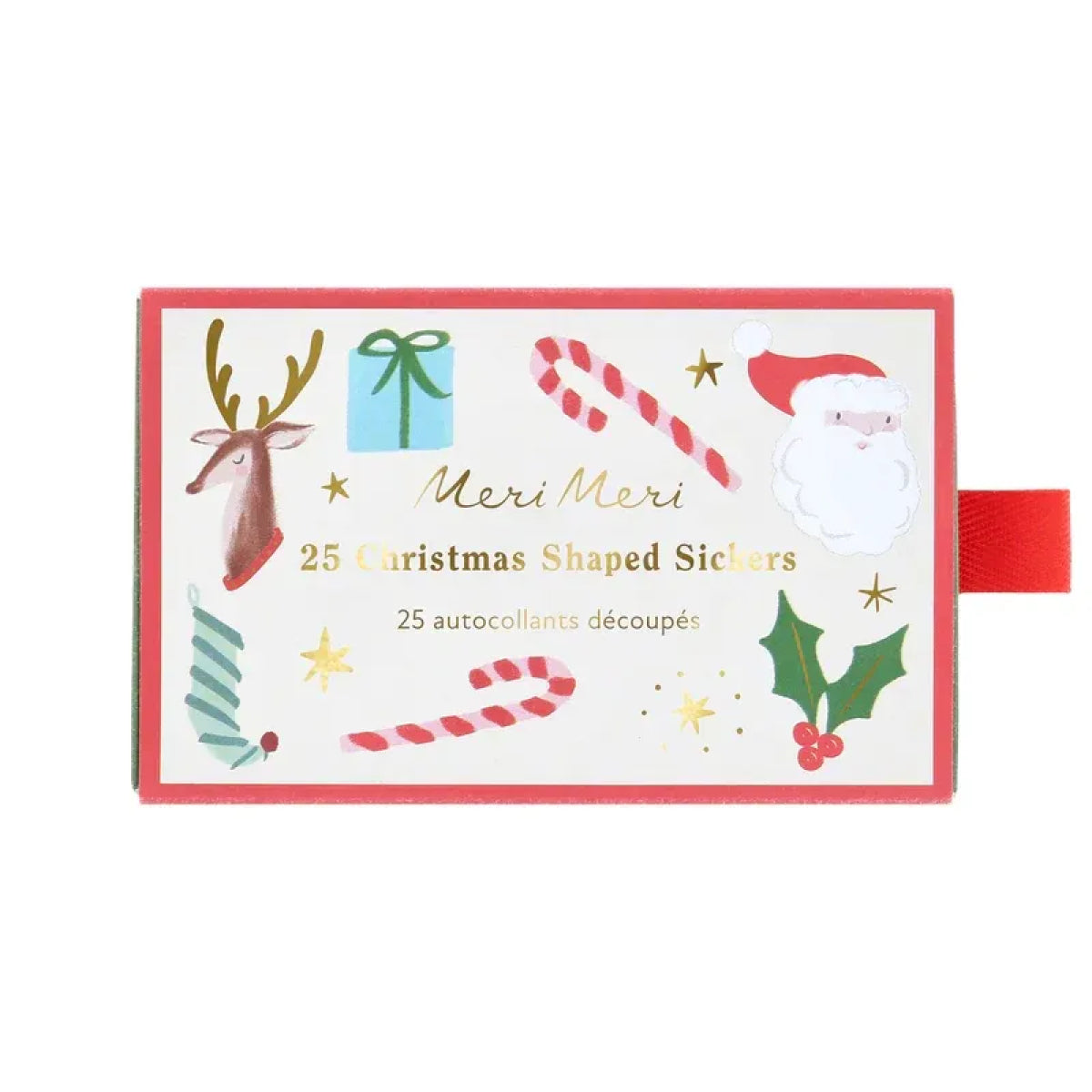 White Smoke Christmas Shaped Stickers
