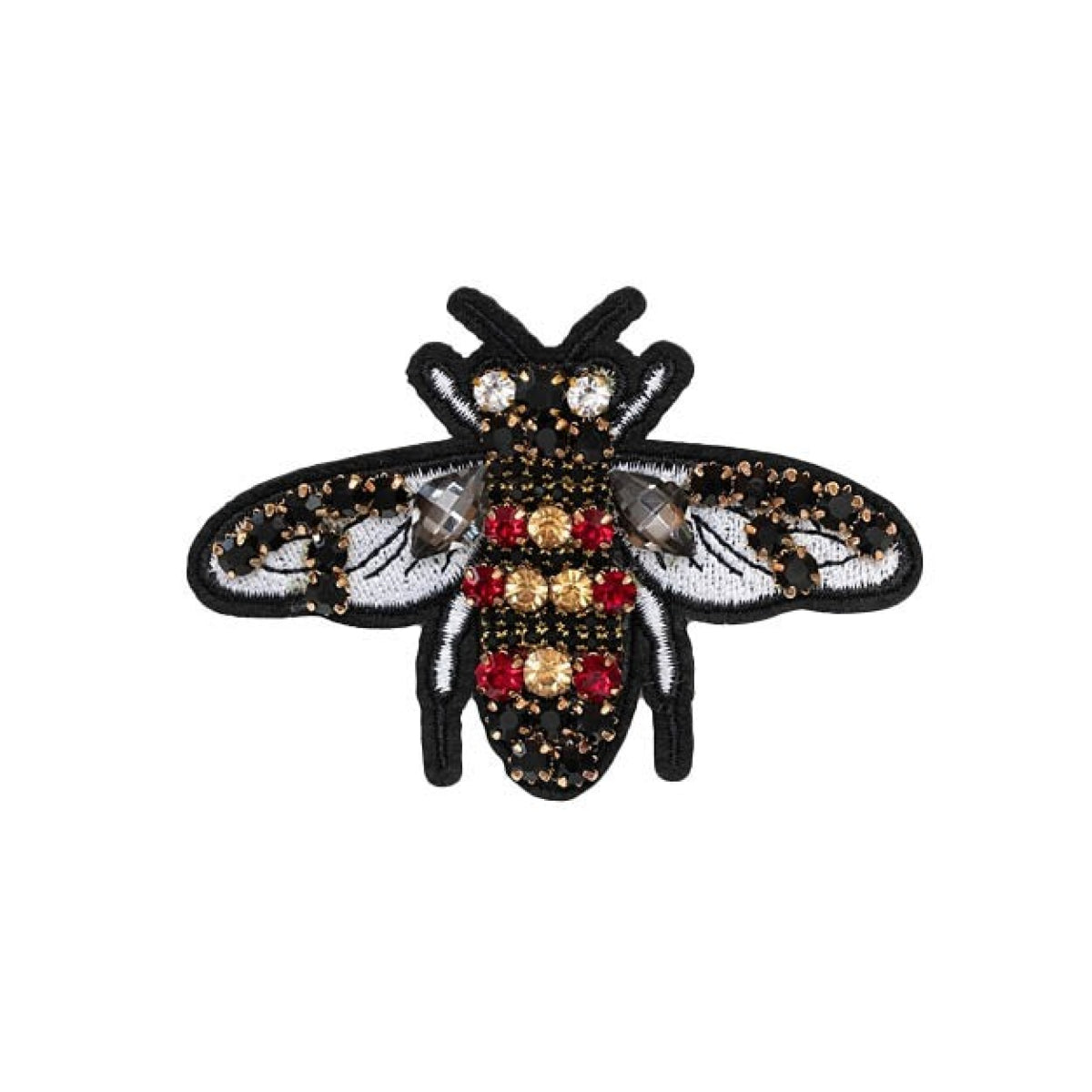 White Smoke Brooch - Ruby Bee