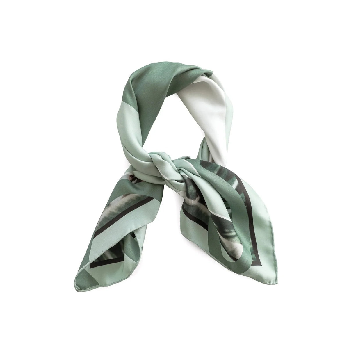 White Smoke Silk Neckerchief