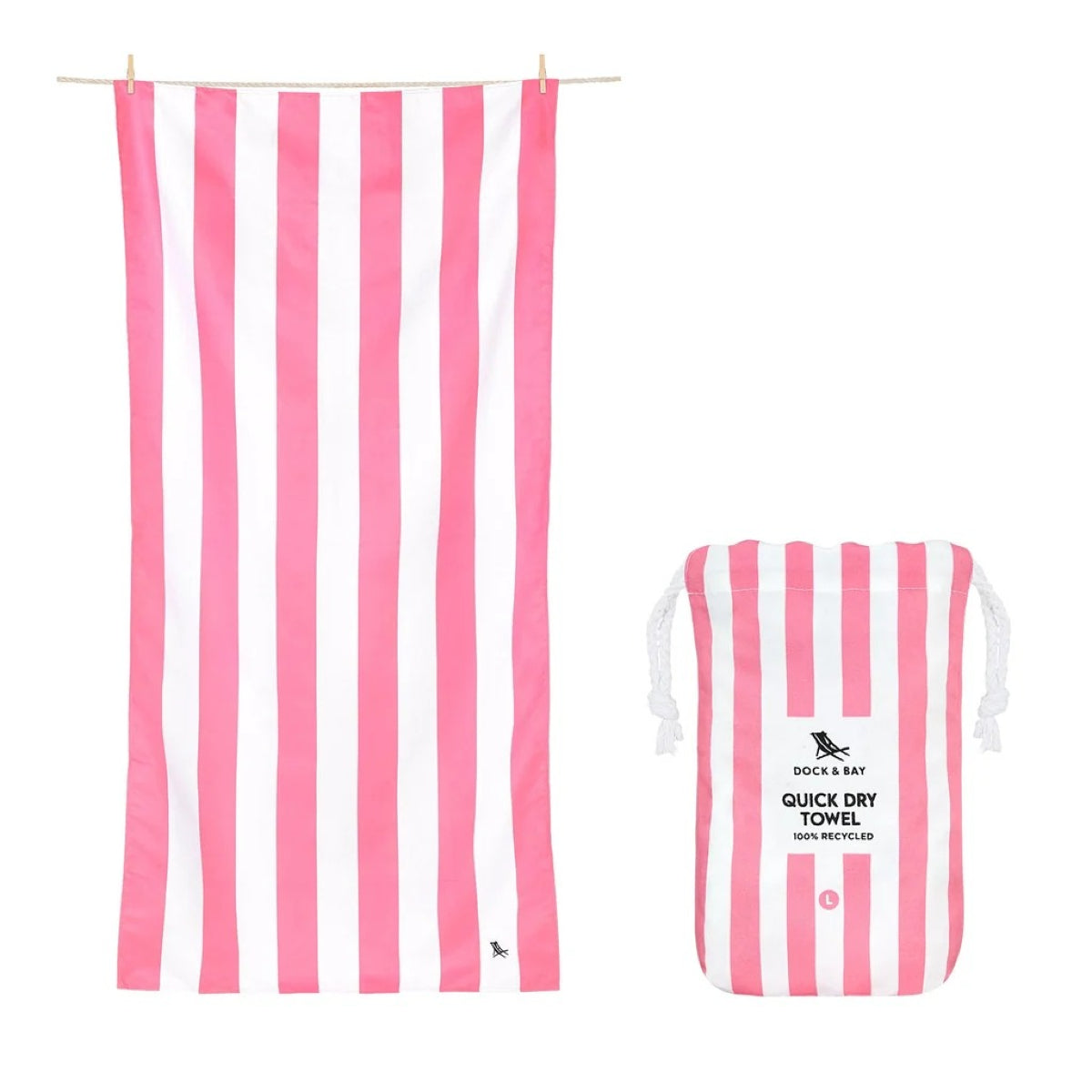 White Smoke Dock & Bay Towels