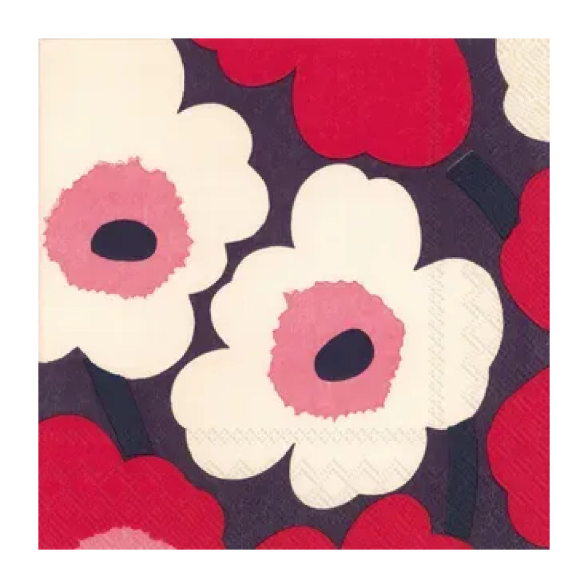 Antique White Marimekko Unikko Luncheon