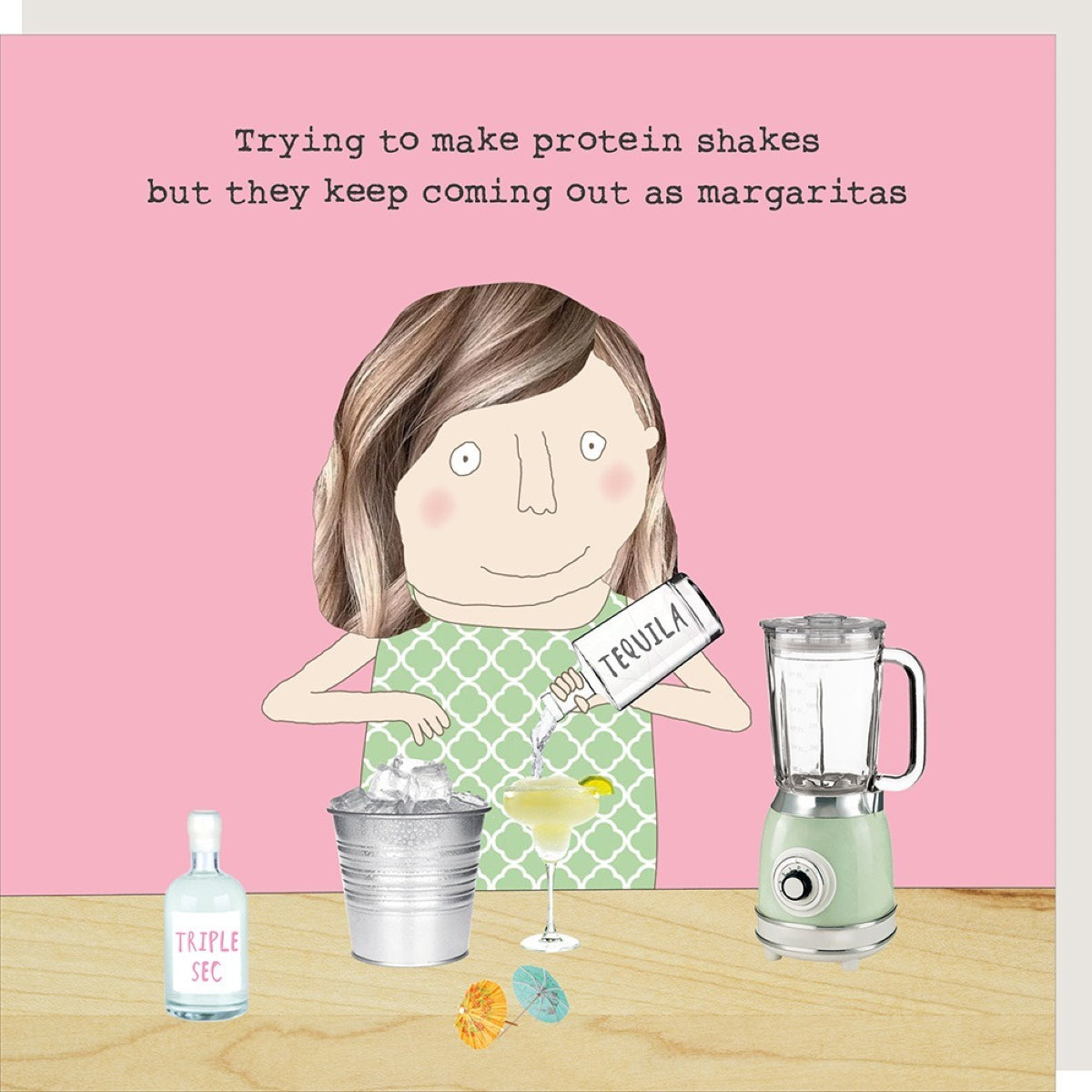 Light Pink Trying To Make Protein Shakes