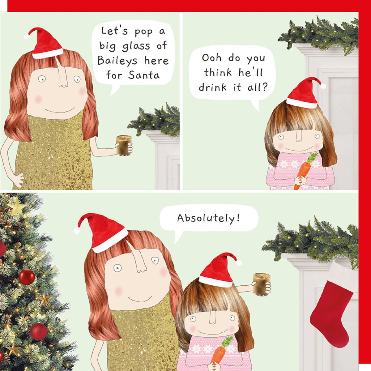 Honeydew Big Glass - Christmas Card