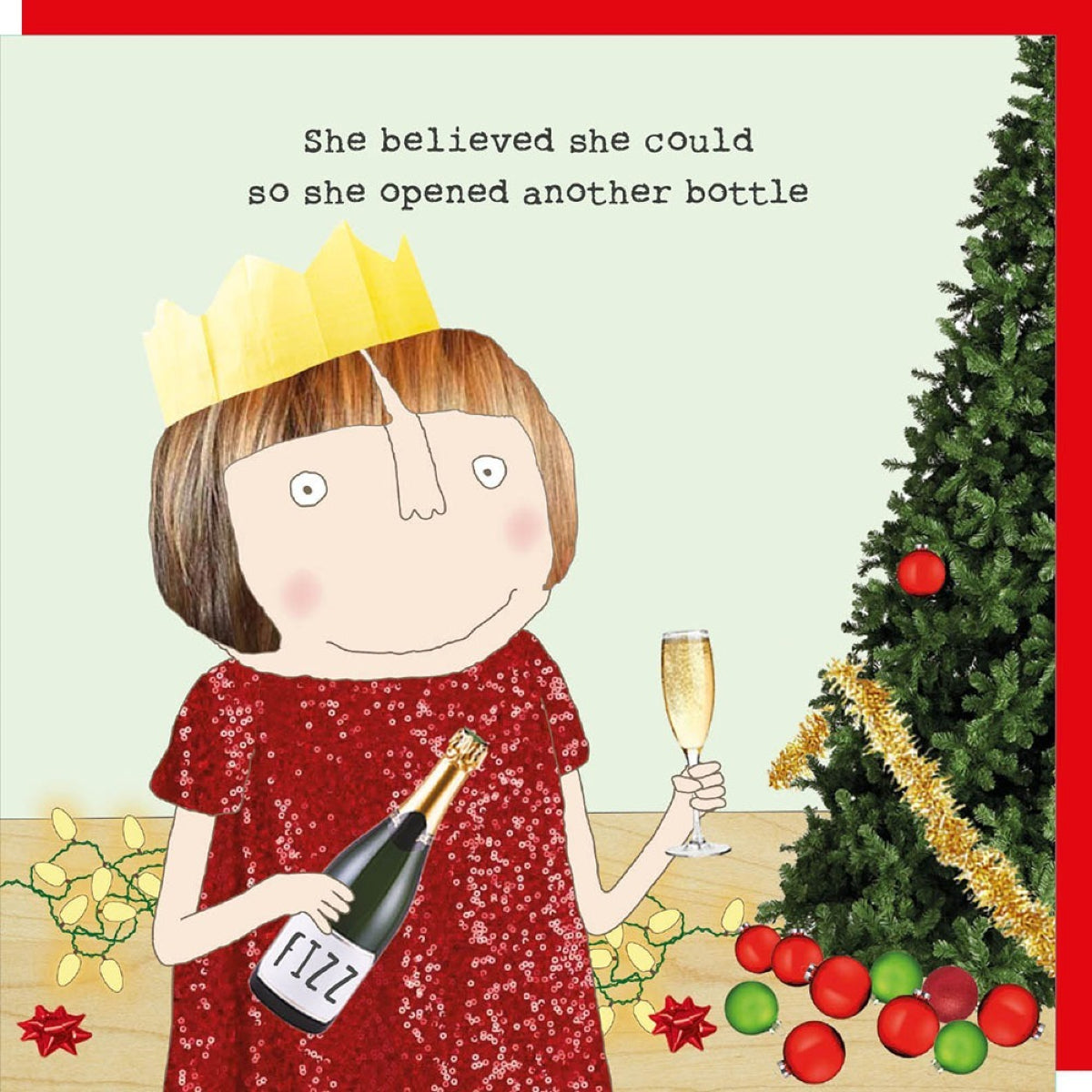 Honeydew Xmas Bottle - Christmas Card
