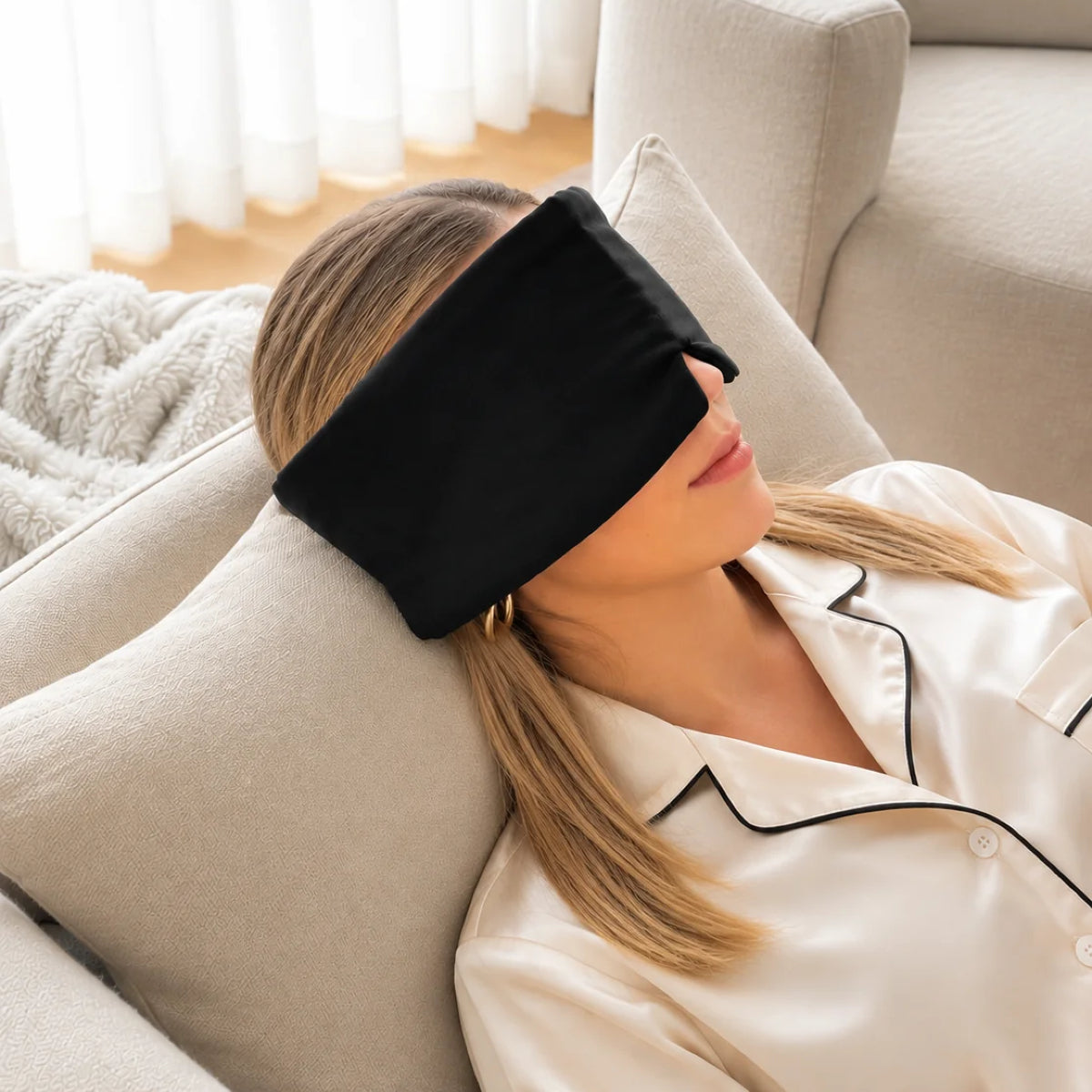 White Smoke Eye Mask Pillow