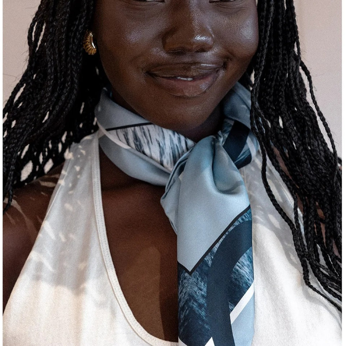 Black Silk Neckerchief