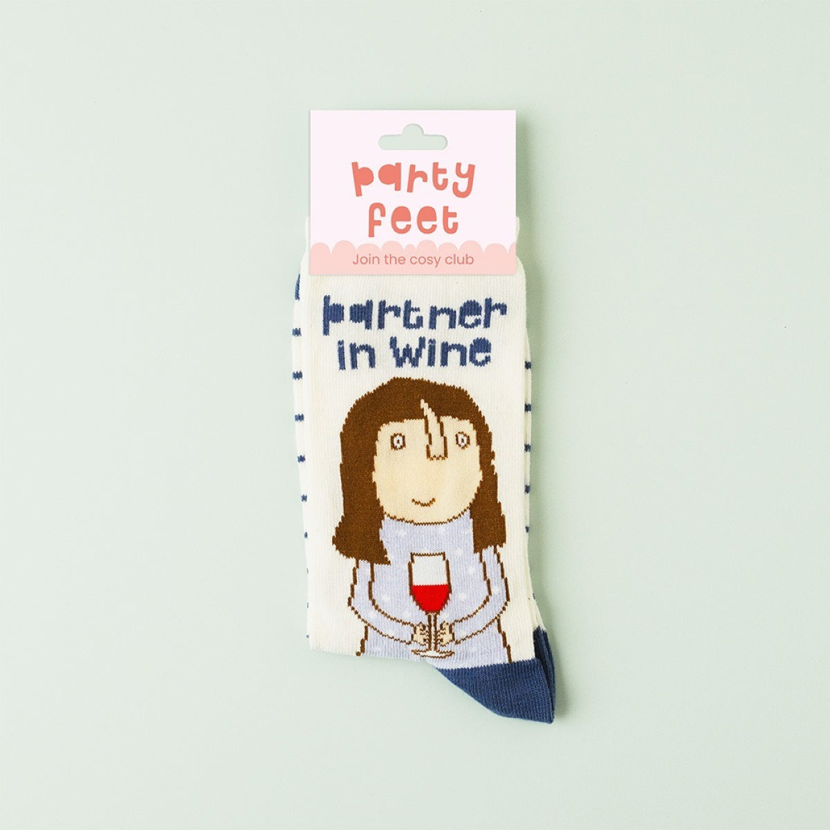 White Smoke Rosie Made A Thing Socks