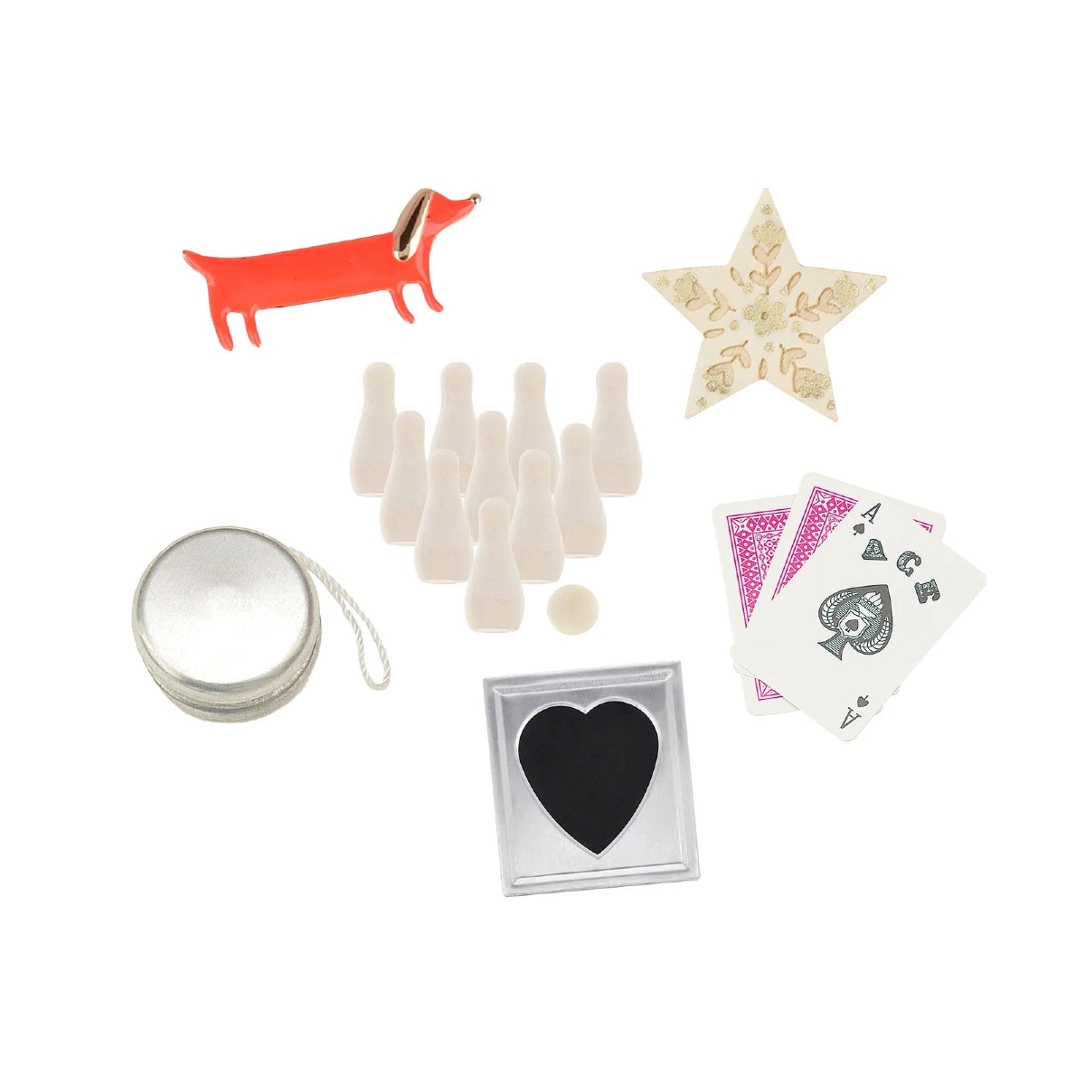 White Smoke Striped Tassel Crackers