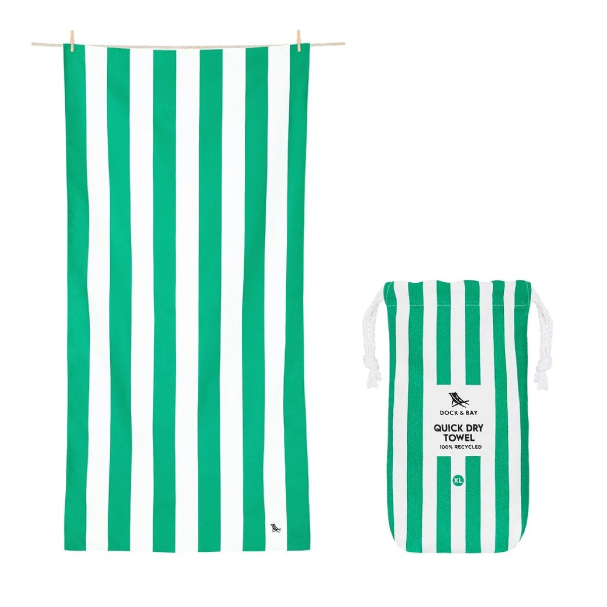 White Smoke Dock & Bay Towels