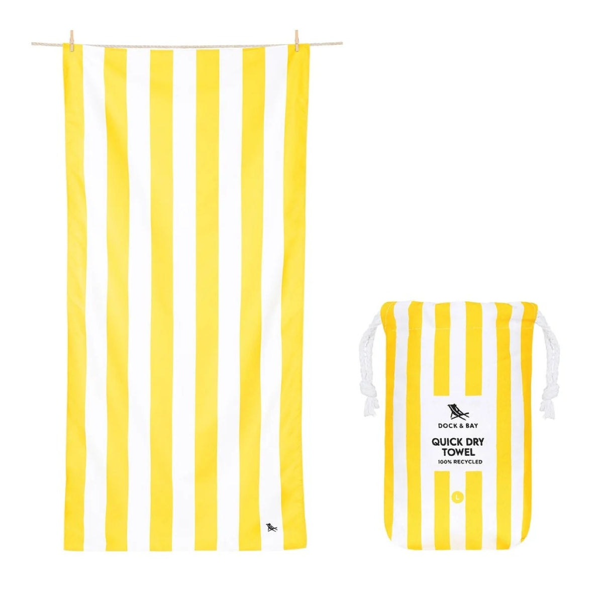 White Smoke Dock & Bay Towels